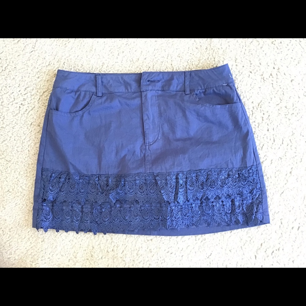 Blue hippie style skirt 💙